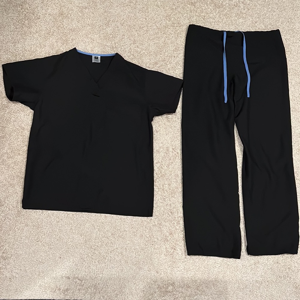 Medline PerforMAX Scrub Set, Black, Size X-Small